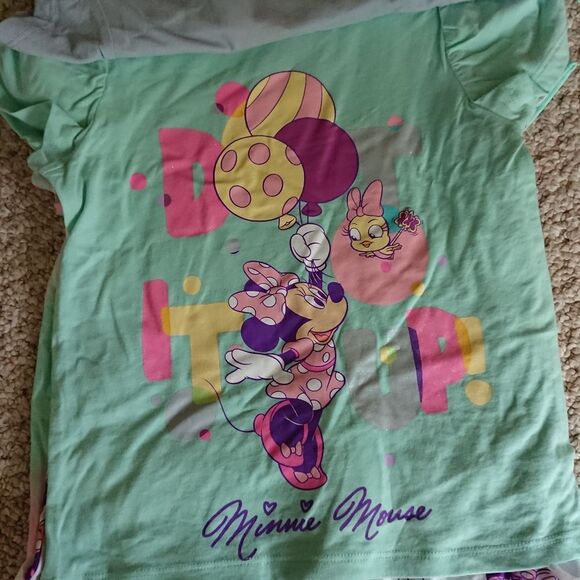 Disney Minnie Girls Cotton graphic T-Shirts 4 Pack - size 6 - Picture 7 of 13